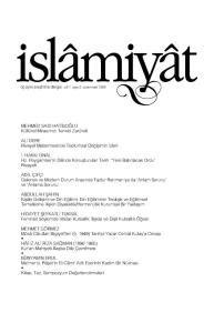 İSLAMİYAT (Kültürel Mirasımızı Tenkid Zarureti)