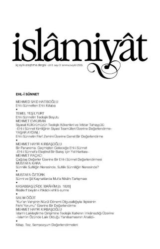 İSLAMİYAT (Ehl-i Sünnet)