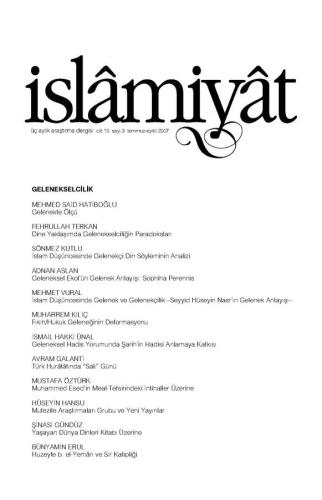 İSLAMİYAT (Gelenekselcilik)