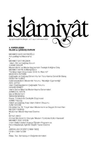 İSLAMİYAT (İslam ve Çağdaş Durum)