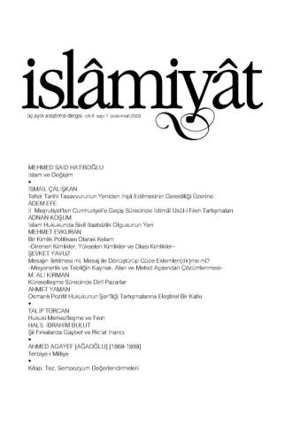 İSLAMİYAT (İslam ve Degişim)