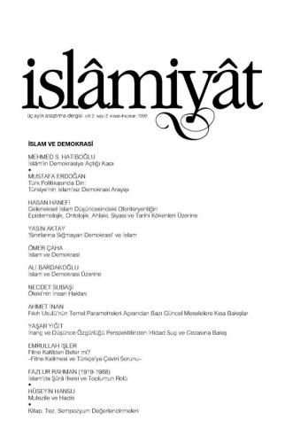 İSLAMİYAT (İslam ve Demokrasi)