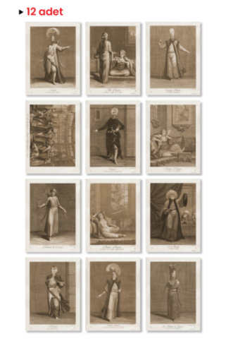 Sanat Kartpostal 12'li